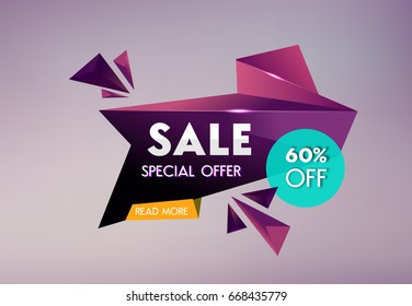 Set Of Sale Banners Design. Vector Illustration 