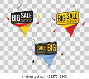 set of sale banners, tags stickers, labels, other