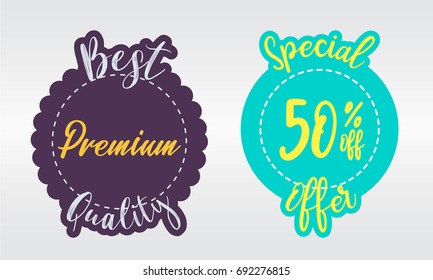 Set of sale banners  template vector.