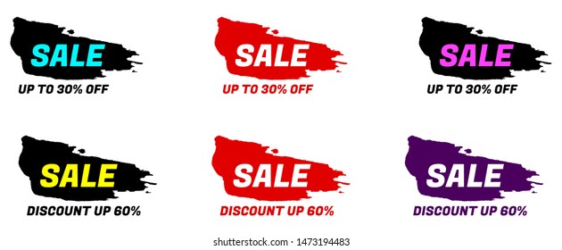 Set of sale banners. Sale banners. Vector.