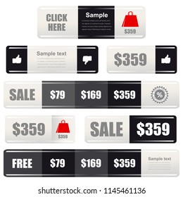 Set of sale design elements.