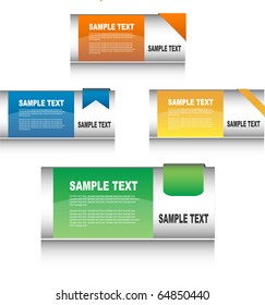 set of sale element or banner