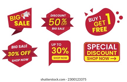 Set of sale and Label collection