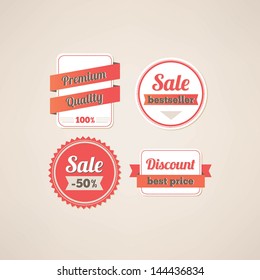 Set of sale labels