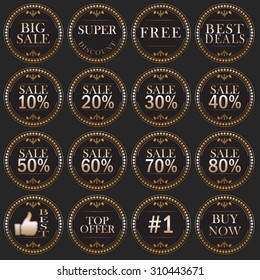 Set of Sale Labels