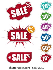 set of sale labels