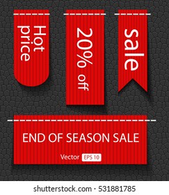 set of sale labels - vector 