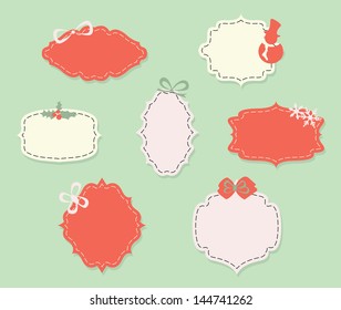 Set of sale retro labels and elements for your best order