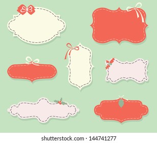 Conjunto de venda retro etiquetas e elementos para a sua melhor ordem