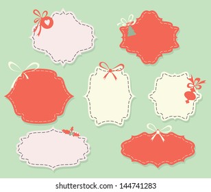 Set of sale retro labels and elements for your best order