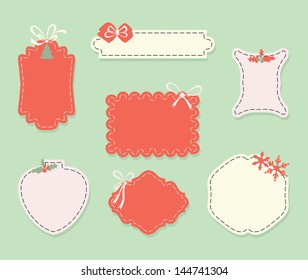 Set of sale retro labels and elements for your best order