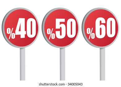 Set of Sale Signs. Editable Vector. For more images VISIT MY GALLERY.