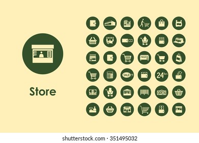 It is a set of sale simple web icons