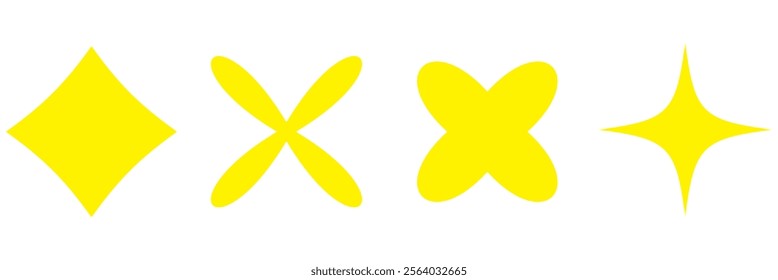 Set of sale sticker, price tag, starburst, quality mark, sunburst badges, retro stars. Flat vector design elements. Starburst speech bubbles or attention grabber set.
