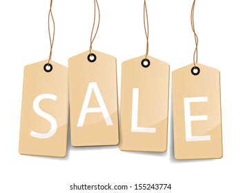 set of sale tag labels
