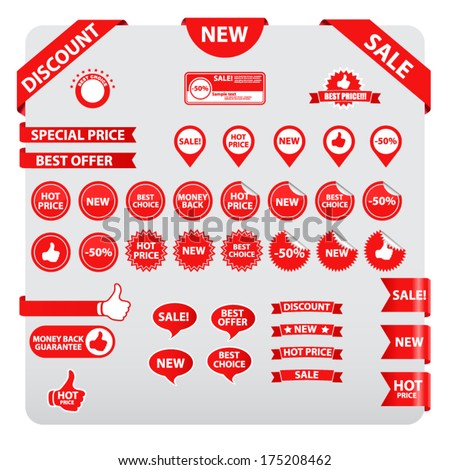 Set of Sale tags
