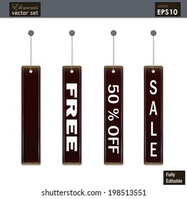 A SET of Sale tags in vector format / Special Offers Labels/ Banner SET,  Useful elements for your layout design. Premium Quality, Genuine and Satisfaction, Easy to Edit