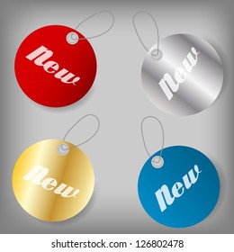 Set of Sale Tags. Vector illustration