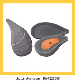 Set salmon vector illustration. Fillet, steak and fish salmon in cartoon style. Seafood product design.Seafood products set with salmon steak shrimp prawns fish crab isolated illustration
