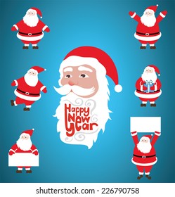 Set of Santa Claus