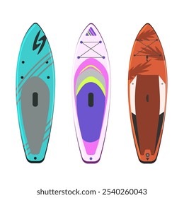 A set of saps isolated on a white background.Vector collection for sports,travel designs.