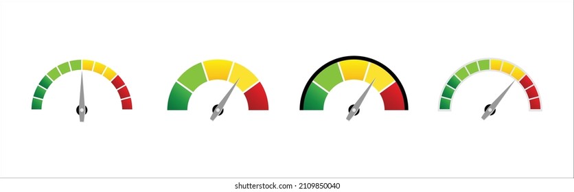 escala de contadores de satisfacción de conjunto