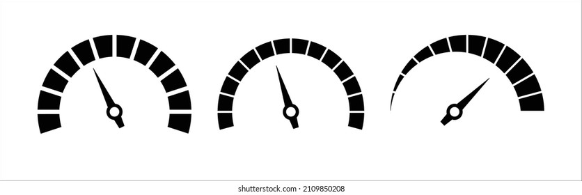 set of satisfaction meters scale