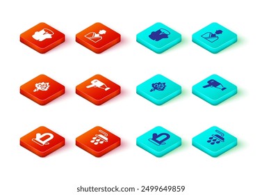 Conjunto Sauna mitten, ducha, escoba, secador de pelo, hombre en la sauna y tronco de madera icono. Vector
