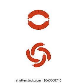 A set of sausages icons