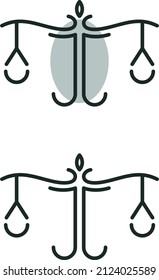 a set of scales icons