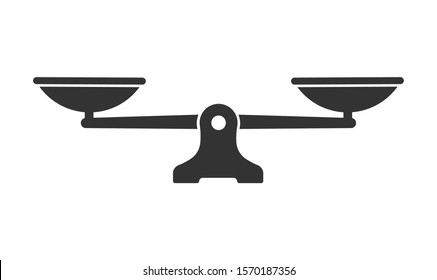 Set Of Scales Or Libra Icon. Vector Illustration