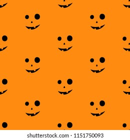 Set of scary faces Halloween pumpkins