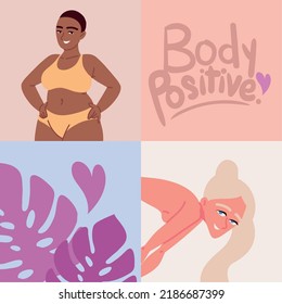 set scenes of body positive movement