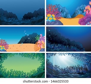 Set Szenen in Natureinstellungsgrafik