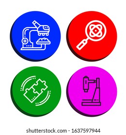 Set of schema icons. Such as Research , schema icons