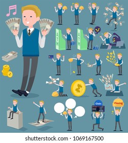 A set School boy with concerning money and economy.
There are also actions on success and failure.
It's vector art so it's easy to edit.