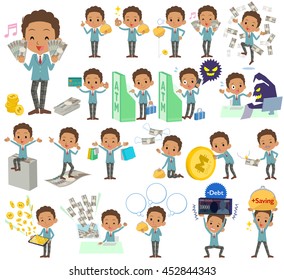 A set School boy with concerning money and economy.
There are also actions on success and failure.
It's vector art so it's easy to edit.