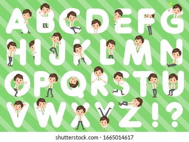 A set of school boy designed with alphabet.Characters with fun expressions pose various poses.It's vector art so it's easy to edit.
