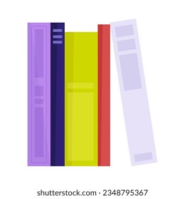 Set of school colorful textbooks