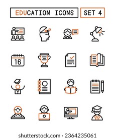 Set Of School And Education Icons