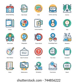 
Set of School and Education Icons
