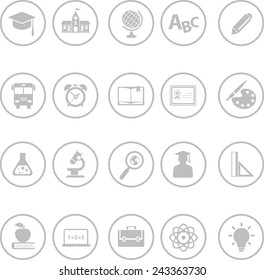 Set of School Icons