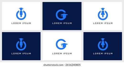Set of school logo design template