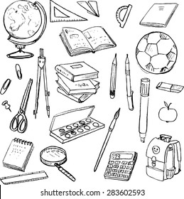 https://image.shutterstock.com/image-vector/set-school-objects-doodle-tools-260nw-283602593.jpg