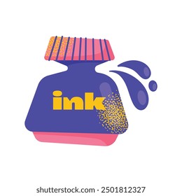 Set of school supplies and education colorful stickers. Back to school kids education concept. Backpack, book, paints, ruler, pencil, brushes. Vector illustration isolated on background