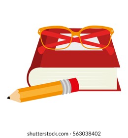 set school supplies icons