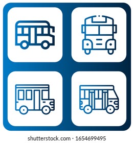 Set of schoolbus icons. Such as School bus , schoolbus icons