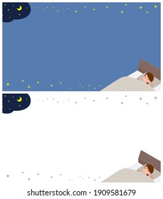 A set of schoolgirl about sleep.It's vector art so easy to edit.