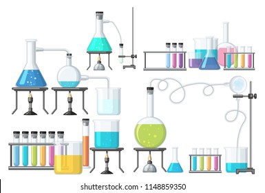 Set Of Science Equipment Illustration