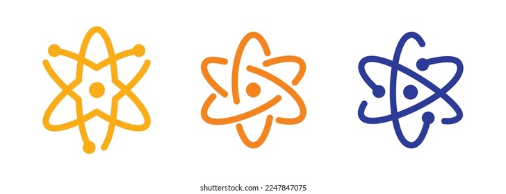Set of Science symbols for design element.